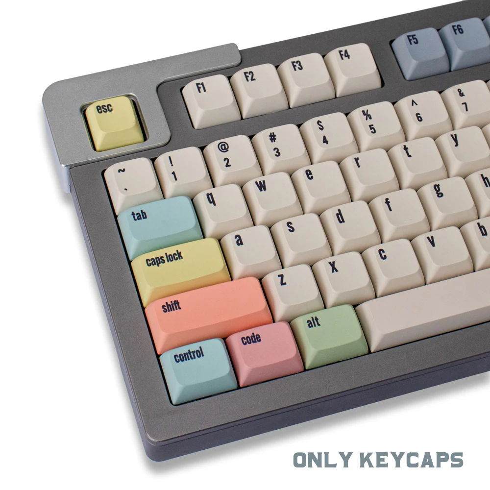 GMK Canvas 133 Keys XDA Profile PBT Keycaps DYE-SUB English Custom Personality Keycaps For Mechanical Keyboard  61/64/84 Layout