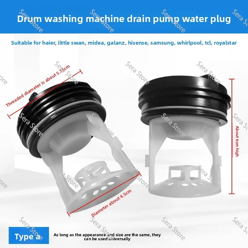 New for Washing Machine Filter Drainage Pump Cover XQG70-HB1486 Filter Screen / Filter / Drain Plug