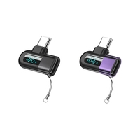 Elough 6A Digital Display Type C To Type C OTG Adapter For 120W Fast Charging USB C Cable USB2.0 Connector