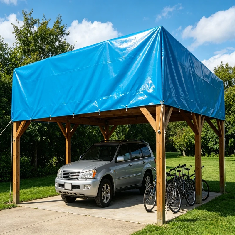 560gsm Purple Tarpaulin Heavy Duty Waterproof Tarp UV Resistant Sunshade Cargo Cover Cold Heat Resistant Outdoor