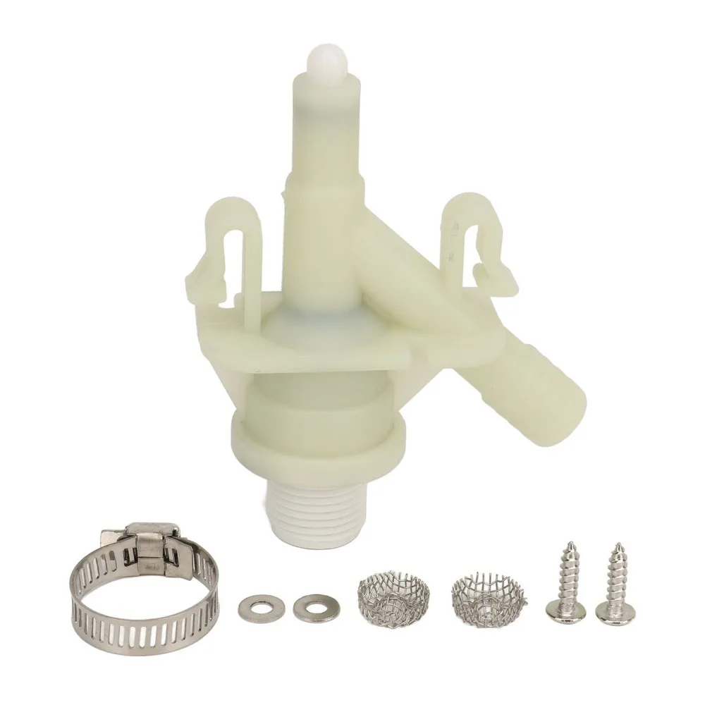 

8PCS 385311641 RV Toilet Water Valve Kit Pedal-Flush Plastic Camper Toilet Repair Flush RV Toilet Parts