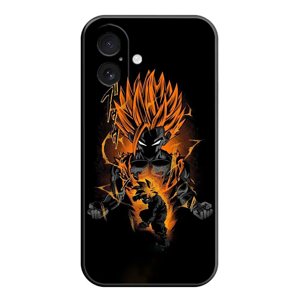Phone Case For iphone Apple 18 17 17E 16E 16 15 14 8 Plus 13 12 11 XR Pro Max Funda Shell Cover Goku Super Saiyan D-Dragon Ball view 6