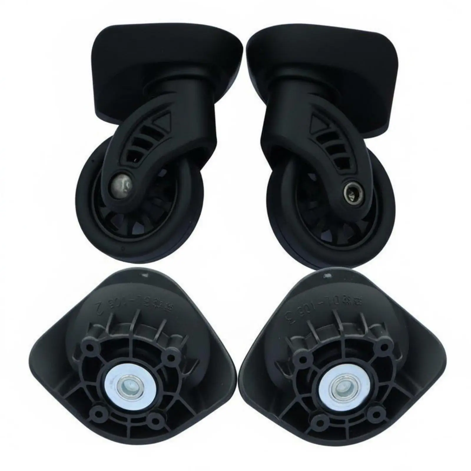 Smooth Rotation Suitcase Wheel Luggage Caster Replacement for Wheeled Travel Bags and Rolling Suitcases