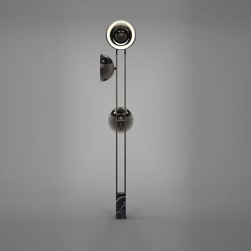 Nordic light luxury floor lamp post-modern designer marble ins wind atmosphere model