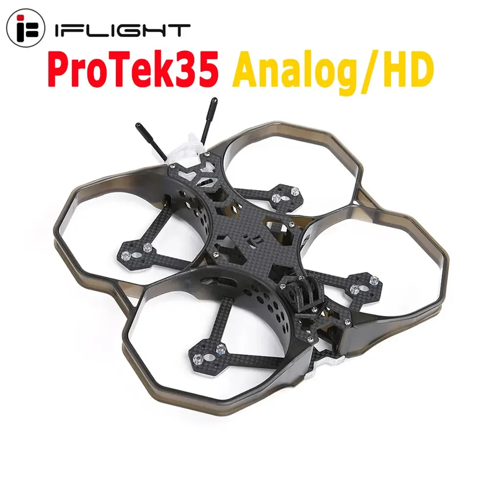 

IFlight ProTek35 Analog/HD 3.5inch 151mm CineWhoop FPV Frame Kit 2203.5 3600KV Motor hole Φ12 /M2 Beast AIO F7 45A for FPV Drone