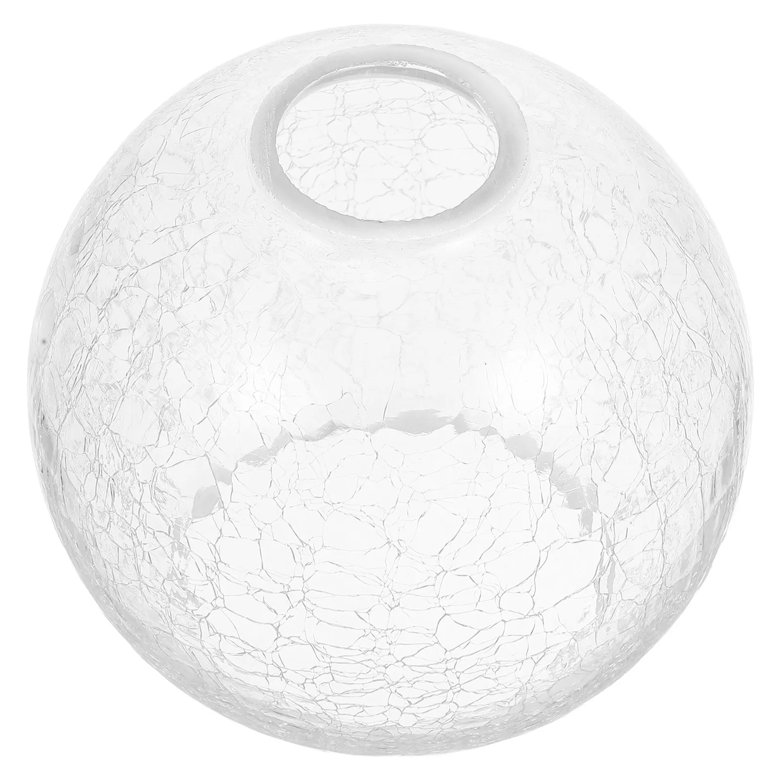 Glass Lamp Shade Replacement Cracked Design Lightweight Smooth Finish Easy Install Pendant Ceiling Lamp Cover for Bedroom Living