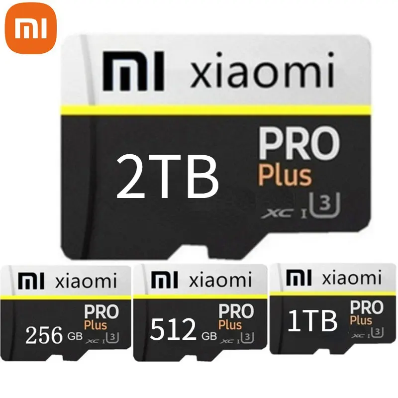 Cartão micro sd original xiaomi, 2tb, 1tb, 512gb, cartão de memória de alta velocidade, 256gb, 128gb, classe tf, para equipamento de drone, áudio, pc