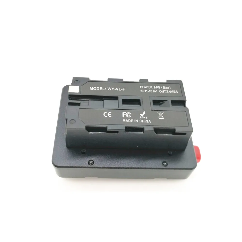 V Mount V-Lock Battery to NP-F F550 F570 F750 F970 Dummy Battery Converter Plate Adapter D-tap for LED Light Monitor V-Mount