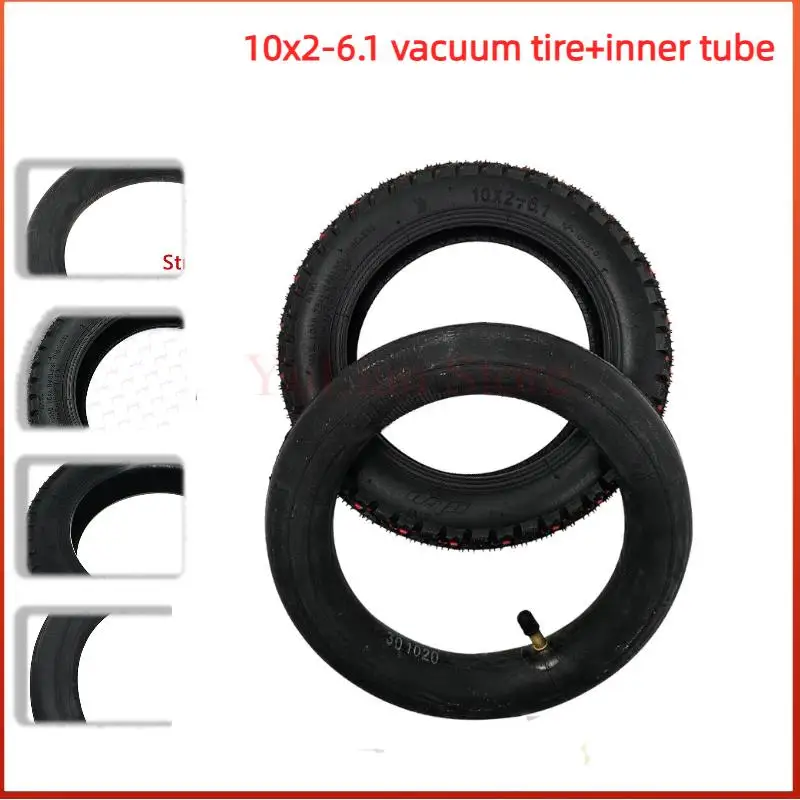 

For Xiaomi Mijia M365 Mi Electric Scooter Tyres Thicker Inflation Wheel Outer camera Upgrade 10X2-6.1 off road Tires