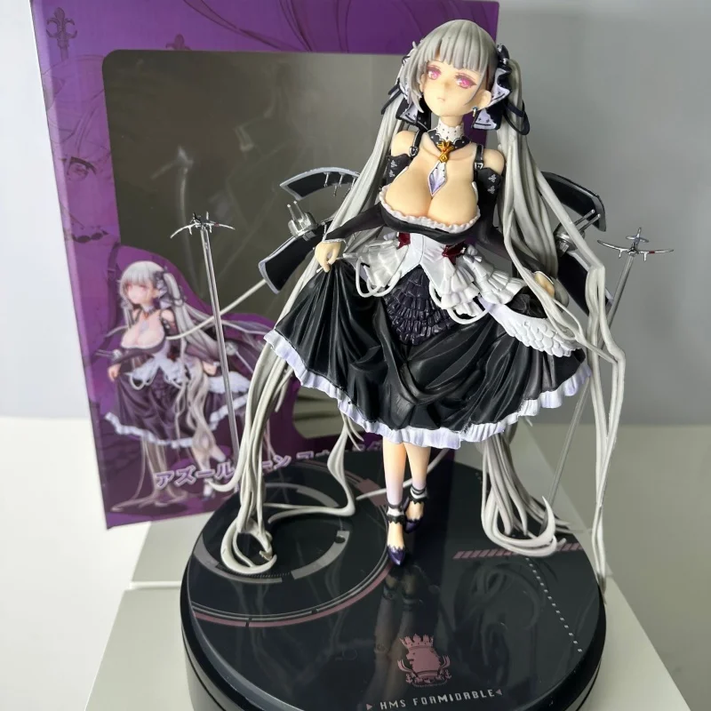 

New Azur Lane Formidable Figure With Exchangeable Face Parts High Quality Deluxe Statue Gothic Lolita Dress Anime Model Gift