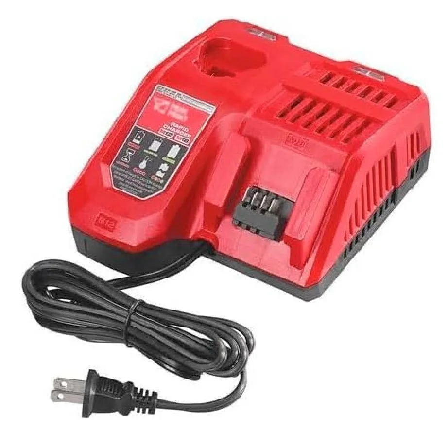 

M18 & M12 Rapid Charger, Multi-Voltage Battery Charger, 12-Volt/18-Volt, Lithium-Ion