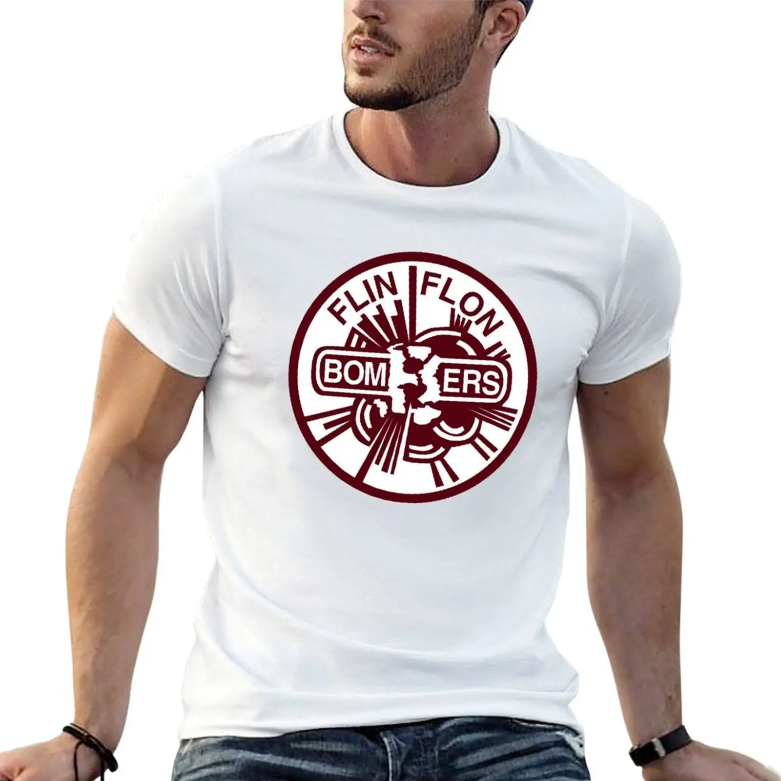 

Flin Flon Bombers-Merch T-Shirt man t shirt heavy cotton t shirt custom print man t shirt summer T-Shirt