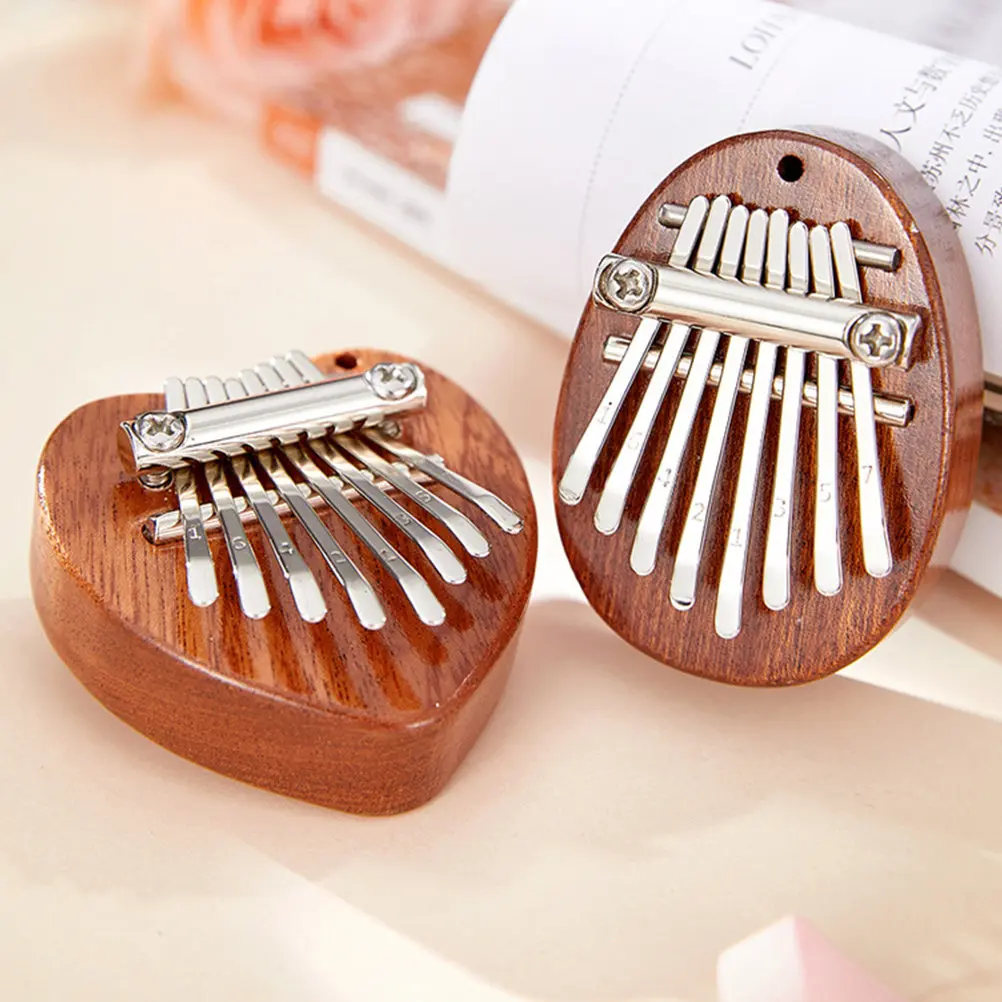 1Set Premium Wood Thumb Piano Beginner Friendly Lightweight Kalimba Easy to Carry Exquisite Craftsmanship Beautiful Tone Mini