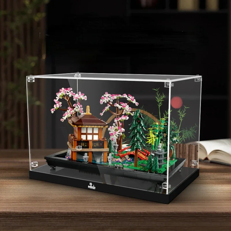 

3mm Acrylic Display Case for Lego 10315 Tranquil Garden Building Blocks Patterned Display Case NO Bricks Set