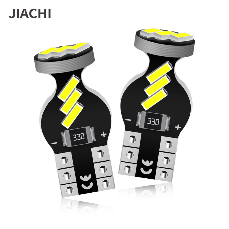 

Светодиодные лампы Jiachi 100 шт. W5w T10 Canbus 4014 SMD 6000K 168 194 Led 5W5 для салона автомобиля, купольная лампа для чтения номерного знака, аналогичная лампа