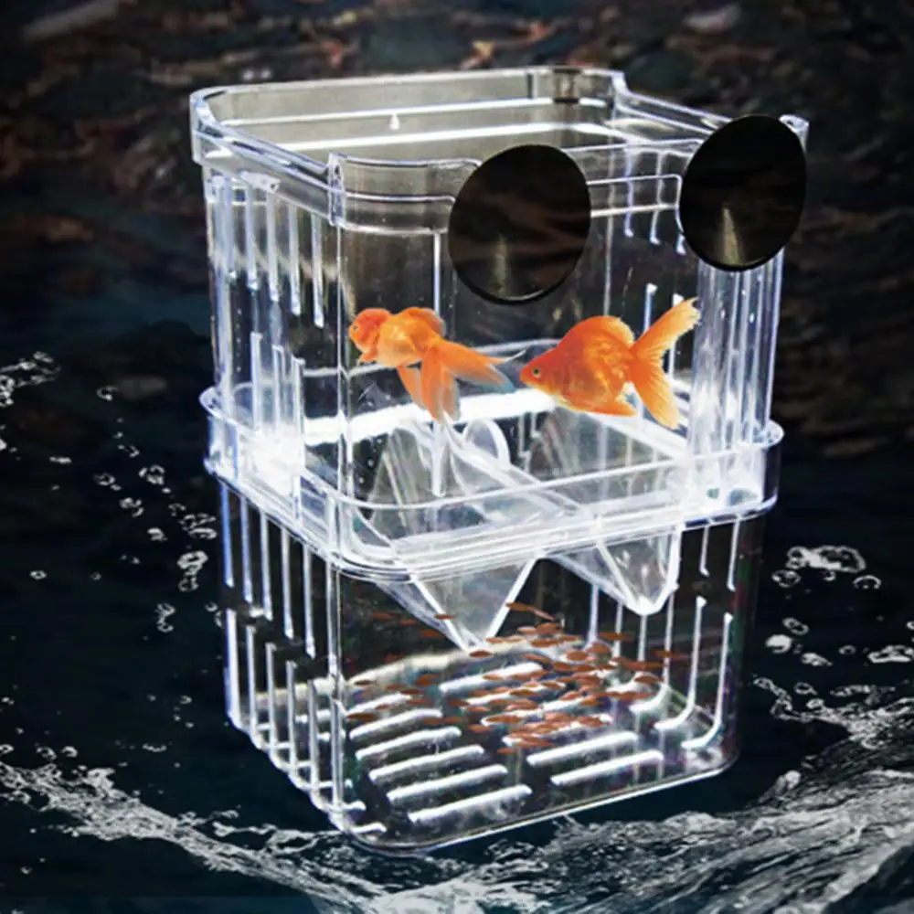 Acrylic Clear Fish Breeding Isolation Box Betta Fish Aquarium Breeder Fish Tank Hatching Incubator Pet Fish Breeding Box House