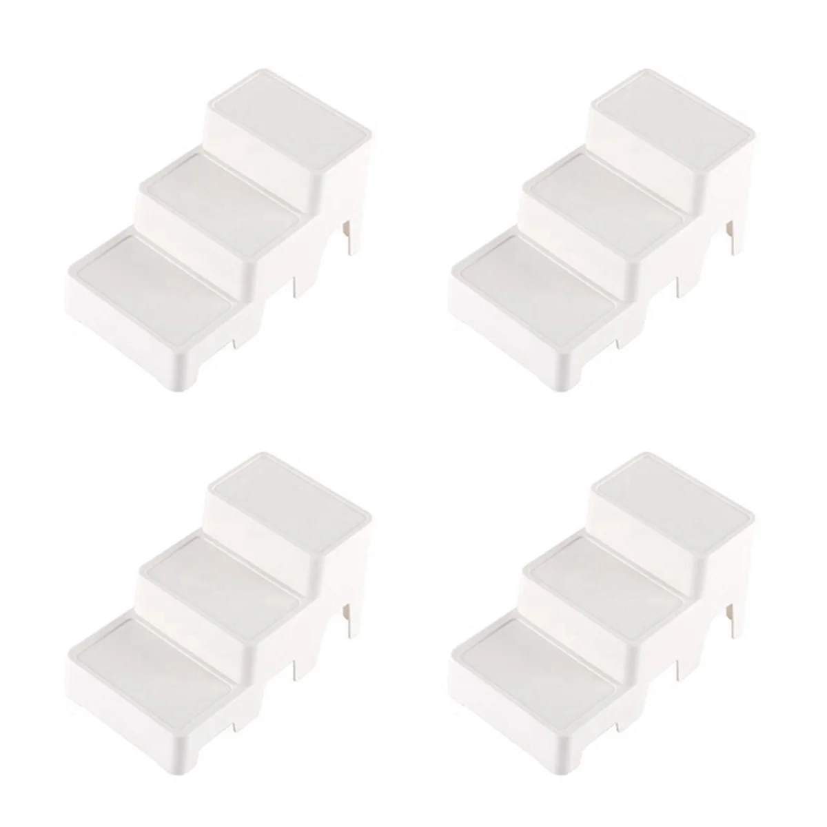 

Rack Multi-Layer Desktop Computer Desk Storage Rack Drawer Three-Layer Ladder Storage Rack Small Partition Rack White