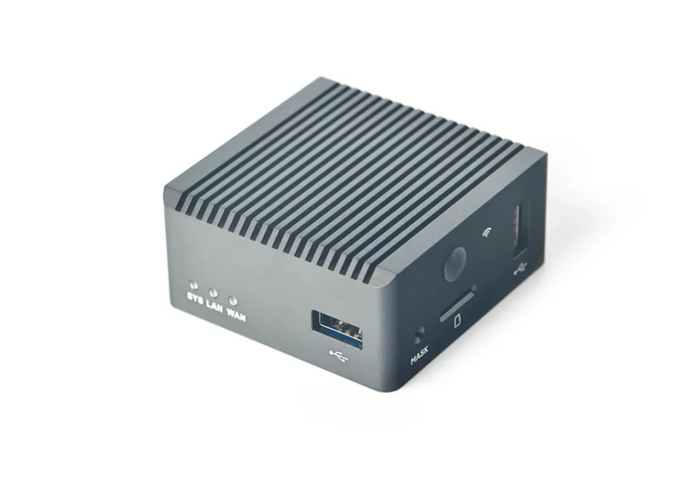 NanoPi R2S Plus Mini Placa de desarrollo RK3328, puertos Ethernet de doble Gigabit, 32GBeMMC, compatible con M.2WiF