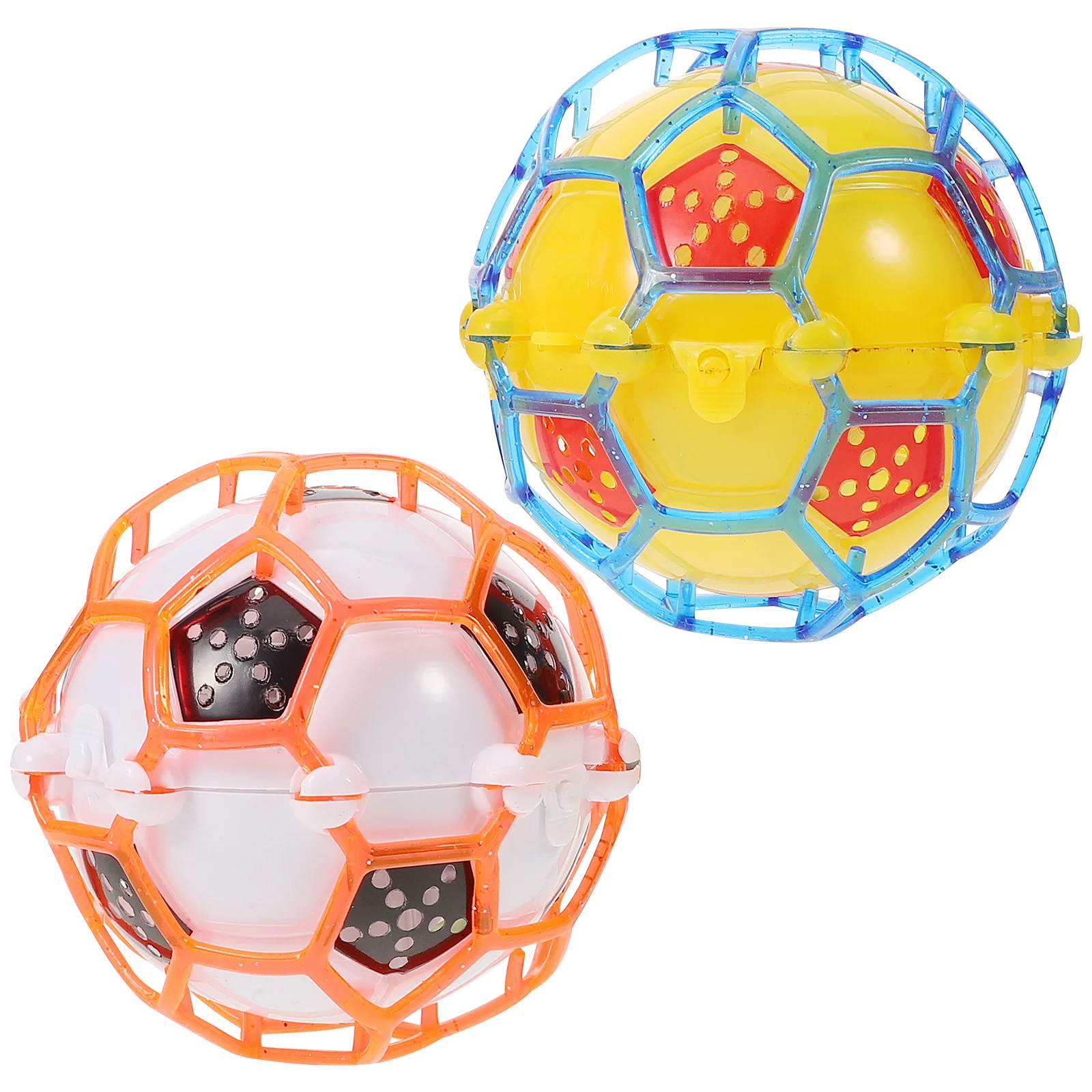 2 pezzi di musica luminosa palla da salto calcio rimbalzante elettrico per bambini palla da bambino lampeggiante calcio da salto con luce lampeggiante