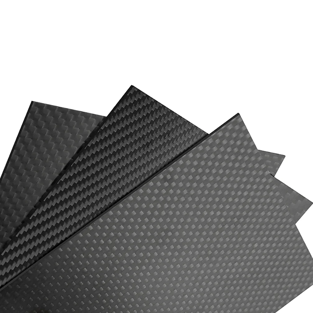1Pcs Full 3K Carbon Fiber Board Sheet High Strength Carbon Fiber Plate Thickness 0.2mm 0.4mm 0.5mm 0.8mm 1.0mm 1.5mm 2mm