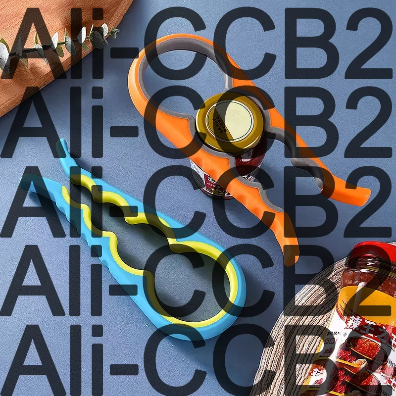 

1 Bottle Opener, Screw Cap Opener, Multi-functional 4-in-1 Can Opener, Can Clamp, Lid Opener, Jar Opener, Bottle Cap Opener