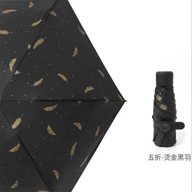 Mini Women Pocket Small Umbrella Anti UV Paraguas Sun Umbrella Rain Windproof Light Folding Portable Umbrellas For Boy Girl