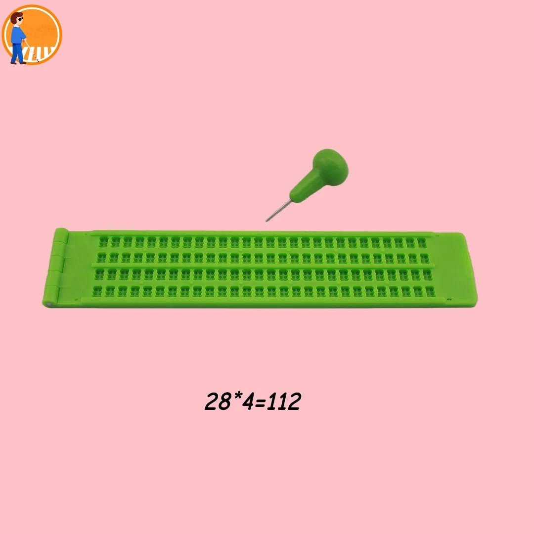 Picture 4: Braille Writing Board with Pin Pen for the Blind Visually Impaired People Stationary Tools Visual Impairment