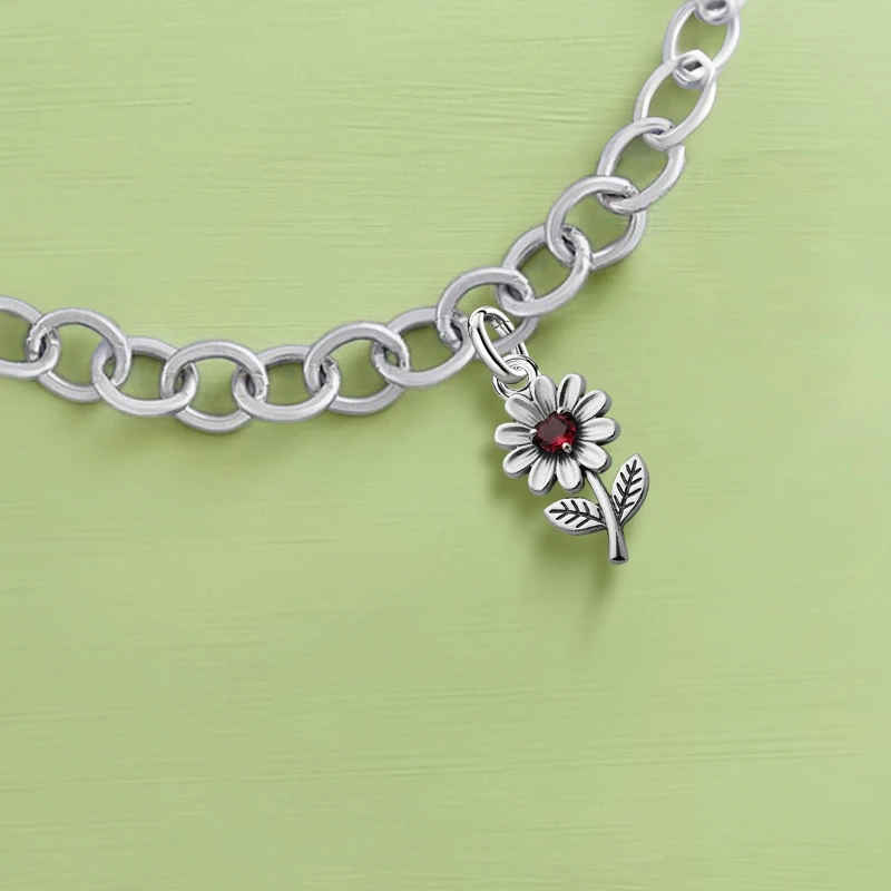 

925 Sterling Silver JamesAvery Vintage Pendants Daisy Love Letter Scroll Charms Beads Fit Original Bracelet Necklace DIY Jewelry