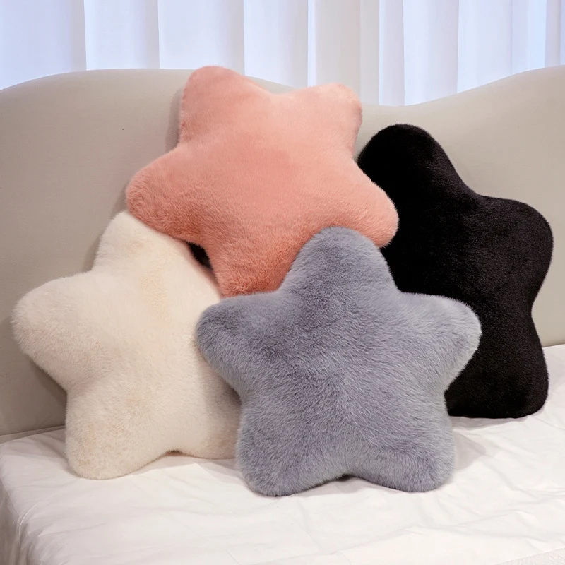High-Quality Star Plush Toy Soft Comfortable Star-Shaped Plush Pillow Stylish Star Girlfriend's Sleep Cushion in Multiple Colors