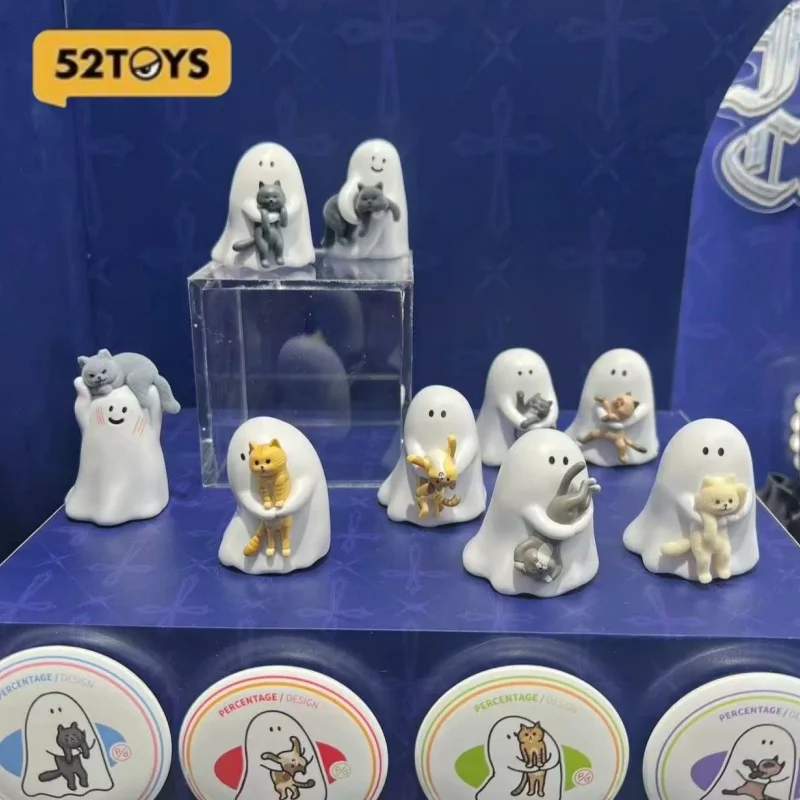 

New Genuine 52toys Ghody Little Ghost Cat Series Pvc Mini Figure Blind Box Kawaii Decor Trendy Toy Surprise Gift For Girls Kids