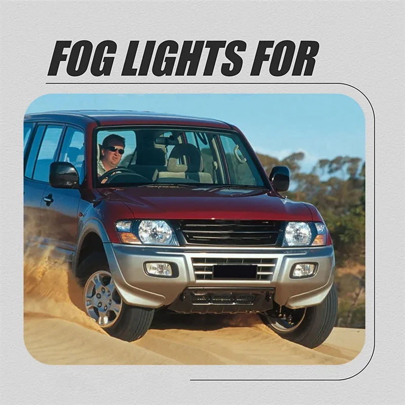 

Car Front Bumper Fog Lights Foglight For Mitsubishi Pajero 2000 2001 2002 2003