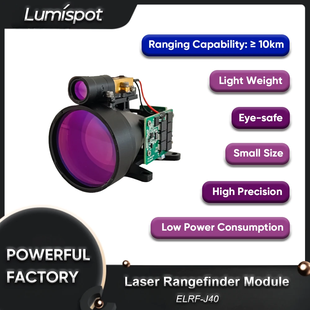 Lumispot ELRF-J40 Stable Performance ToF 10km Long Range Laser Rangefinder Module