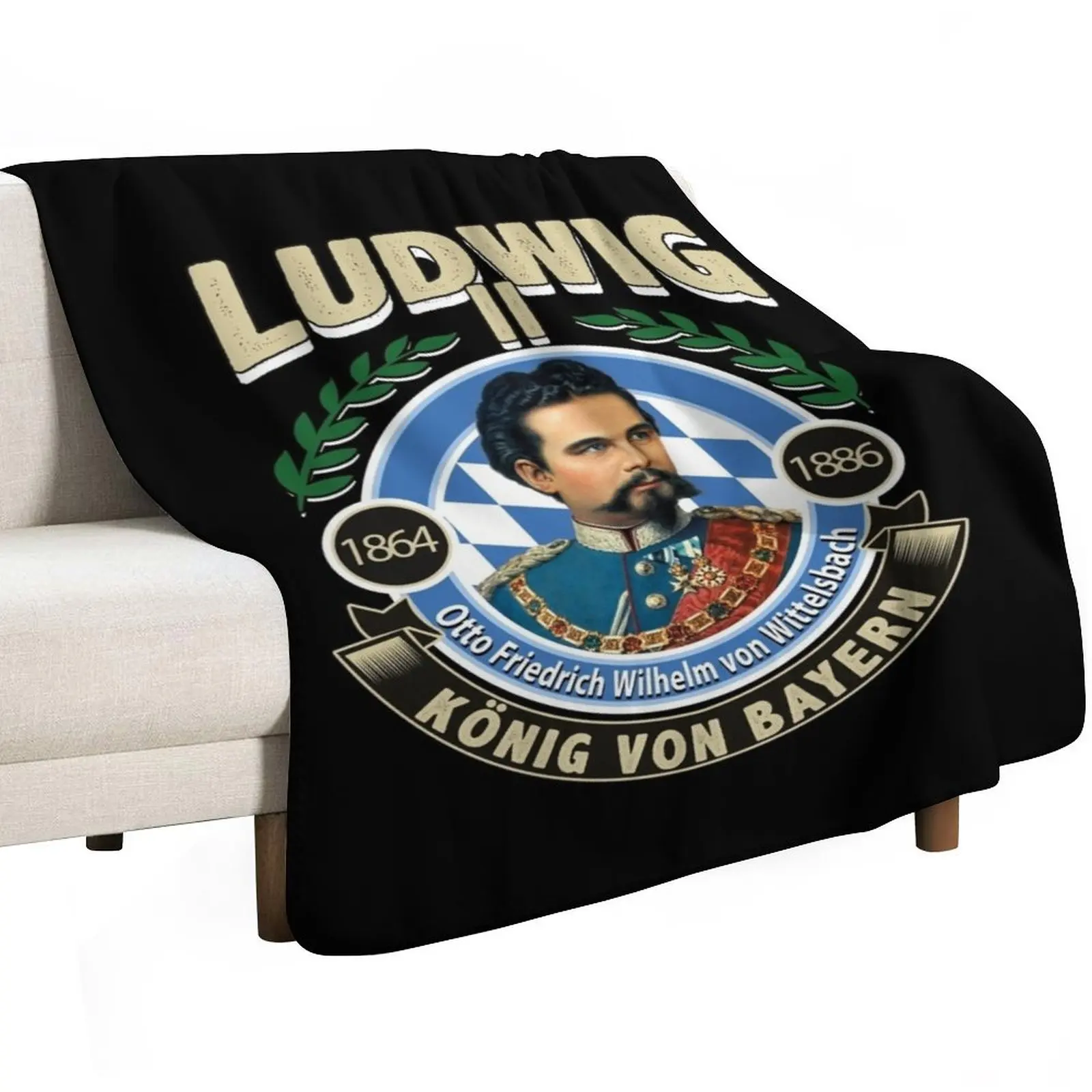 LUDWIG II - KING OF BAVARIA Throw Blanket Thermal Picnic sofa bed Blankets For Sofas Loose Bed covers Blankets