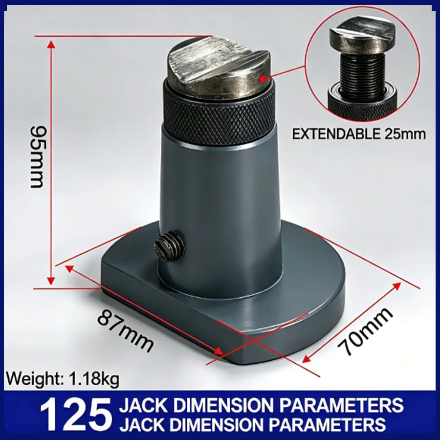 Indexing Head Jack, CNC Machining Center Lathe, 95‑145mm Adjustable Screw Hardened Mold Jack