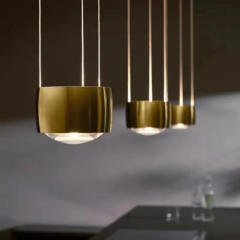 

Nordic Minimalist Affordable Luxury for Bedside Gold White Dining Room Kitchen Pendant Home Decorative Metal Luster LED Light