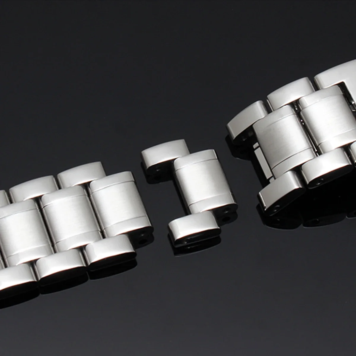 Business Watchband Bracelet For Any Brand Wristband Luxury Stainless Steel 20mm 22mm With Curved Strap Accessories Bands
