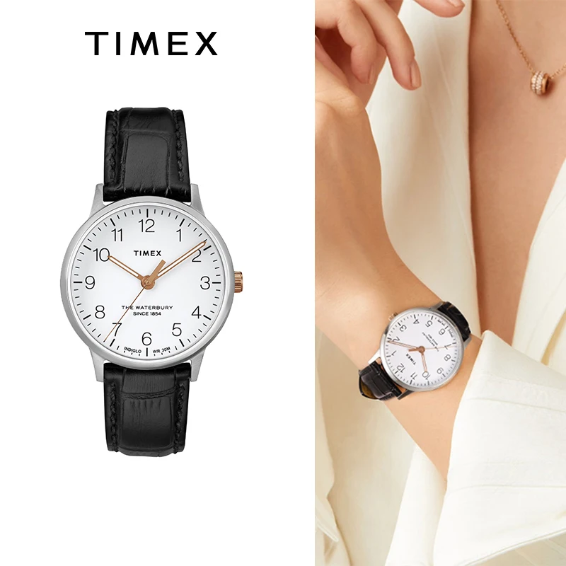 ساعة كوارتز عصرية فاخرة من TIMEX-Miss ، مقاومة للماء ، متعددة الوظائف ، فاخرة ، دائرية ، غير قابلة للصدأ