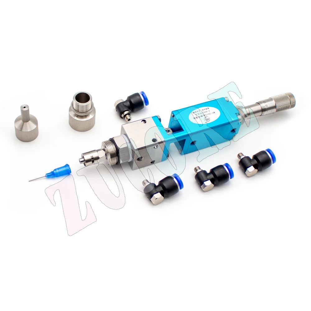 MY3510 Valve de pulvérisation de haute précision, pulvérisateur de colle, vanne de distribution, vanne d'atomisation à points, zone de Distance réglable