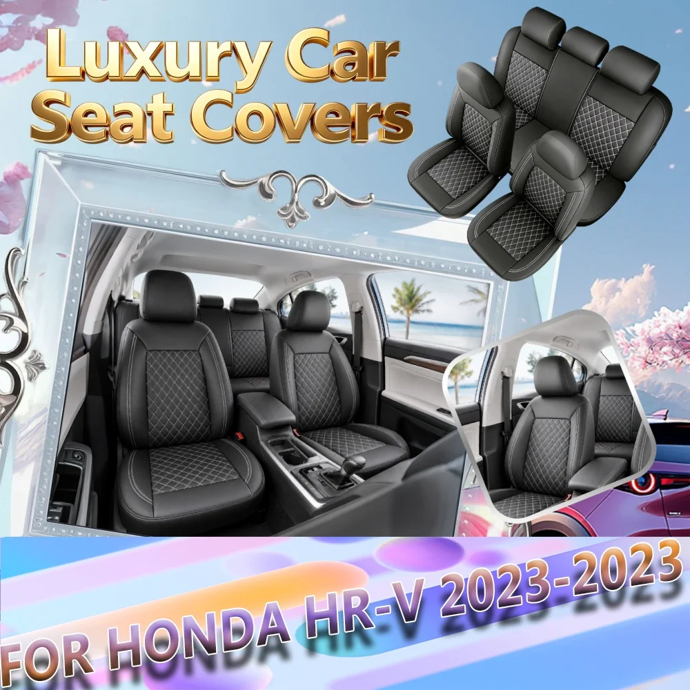 For Honda HR-V 2023-2023High-grade quilting texture universal car seat cover, easy to clean, suitable for all seasons
