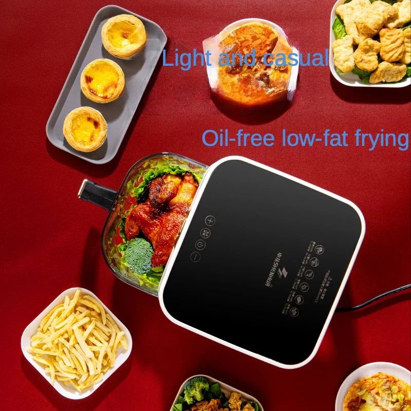 Air Fry Pot Visual Home Multifunctional Intelligent Chip Machine Fully Automatic Electric Fry Pot Gift Wholesale