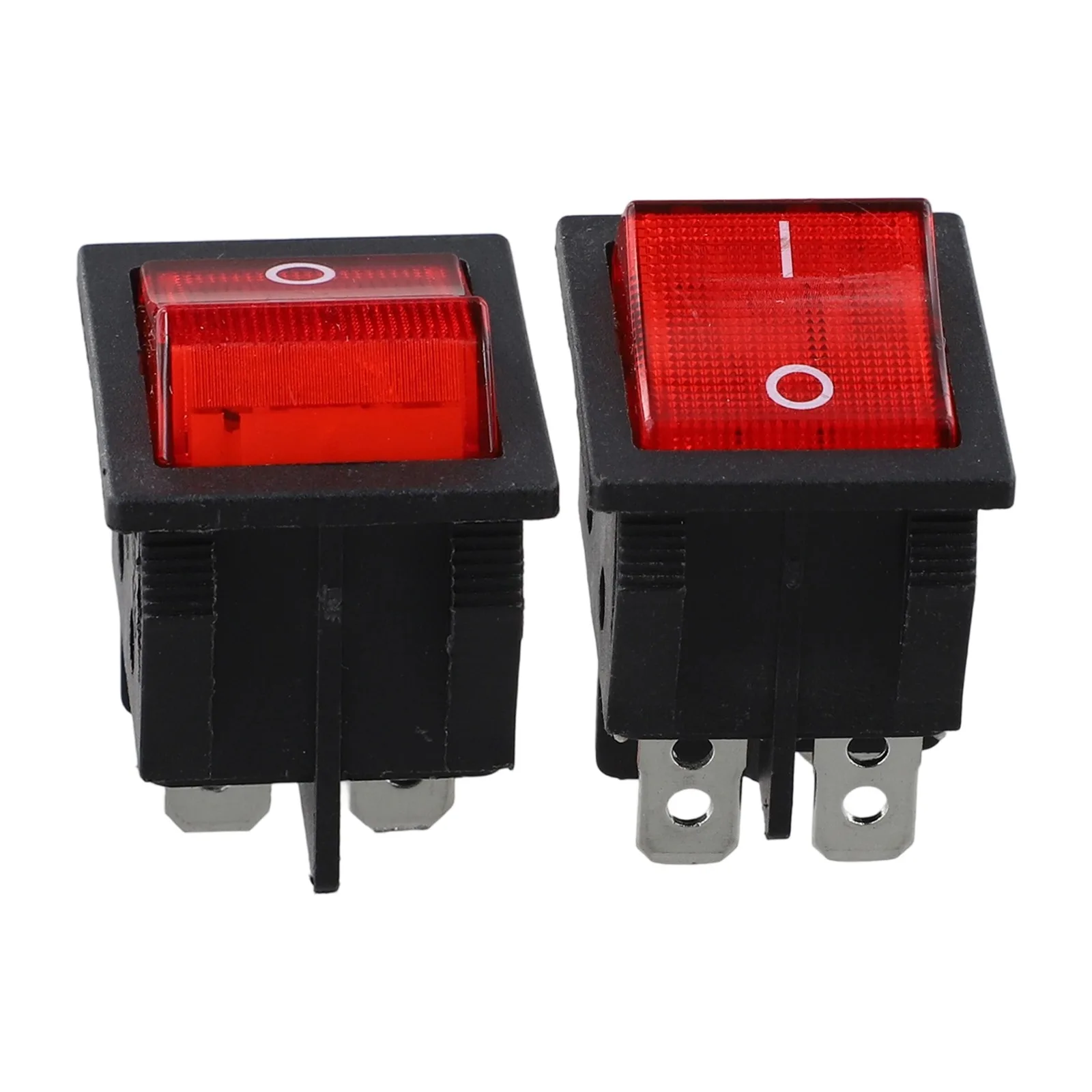 1/2Pcs 4-PIN ON OFF 30A 120/250V AC Power Switch Welding Machine Power Switch Electric Heater Switch Button With Red Green Light