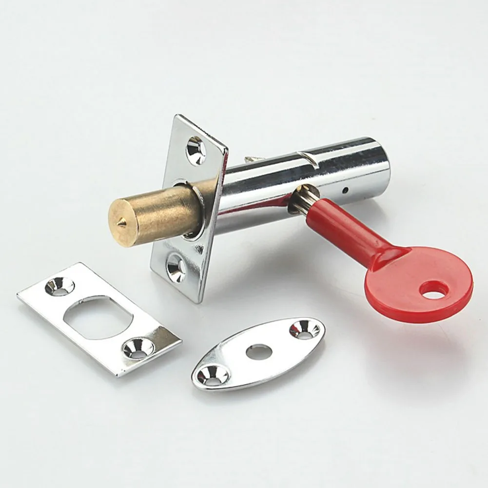 Pipe Lock Featuring Copper Channel and Metal Components Suitable for Fire Doors and Passage Security Applications