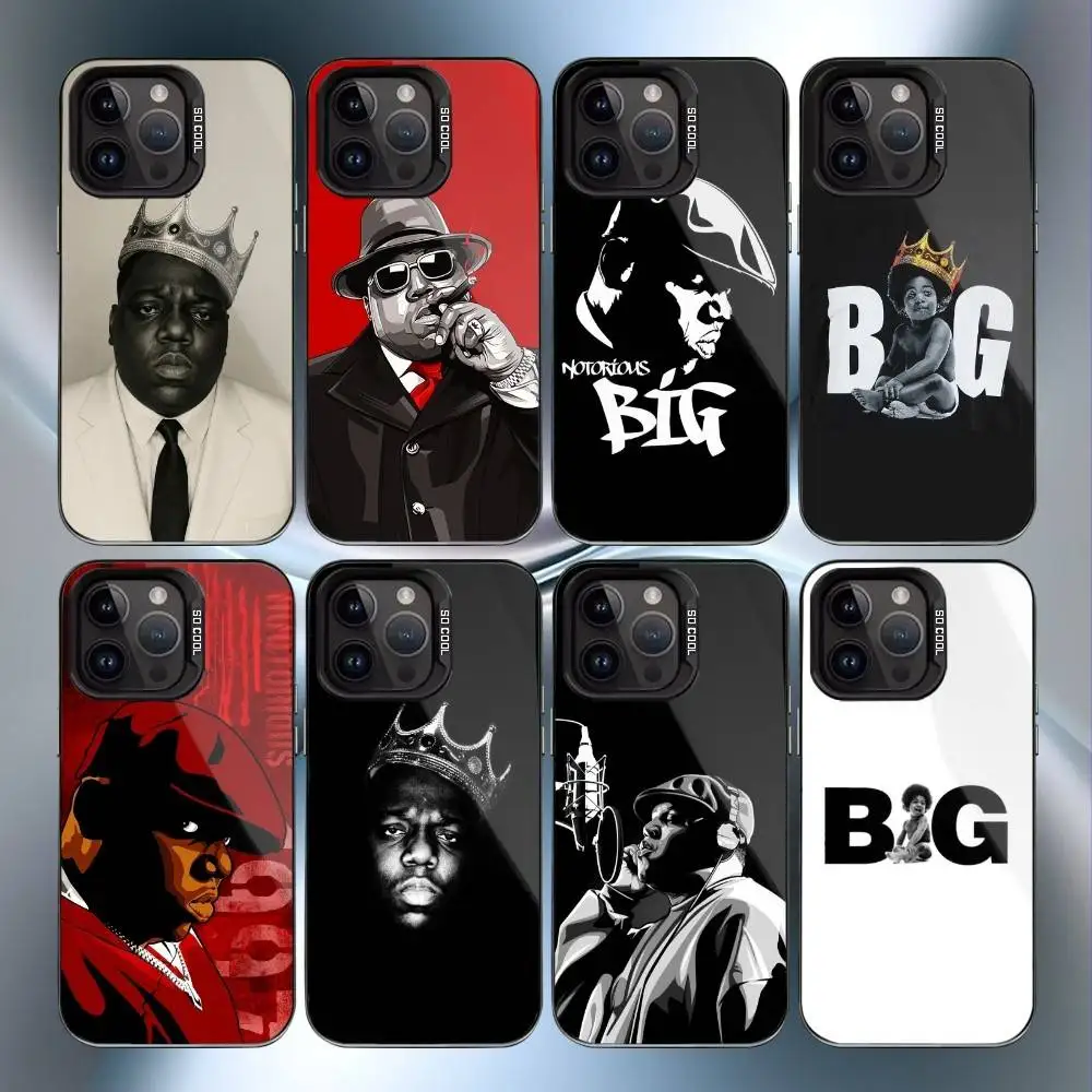 

Biggie Smalls Notorious B-BIG Art Phone Case For iPhone 16,15,14,13,12,17,Pro,MAX Black Matte Shockproof Cover