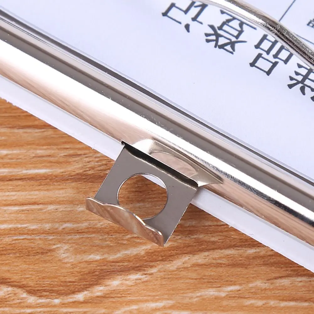With Low Profile Gold Clip A4 Writing Clipboard Writing Sheet Pad Document Folder A4 Paper Organizer Translucent Writing Pad