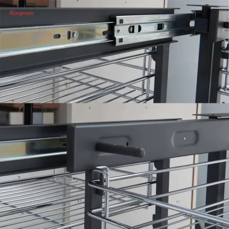 Modular Pantry Organizer Accessories System Carton Cabinets Kitchen Storage OEM ODM Modern Baskets Kitchen Drawers