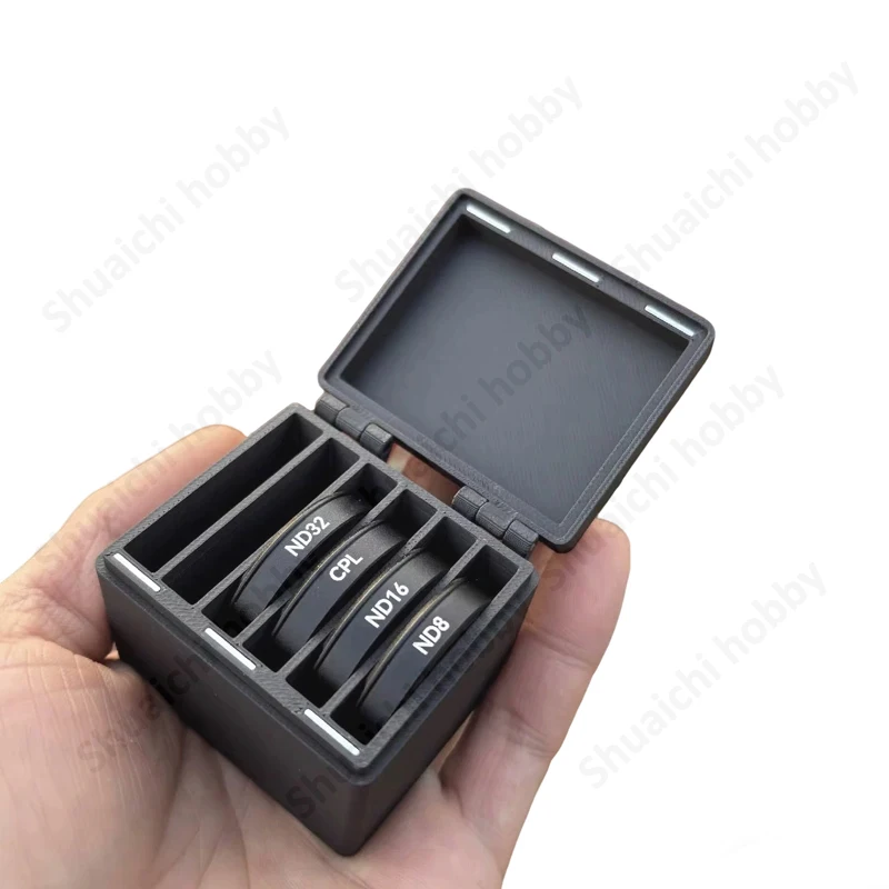 1PCS For DJI Action6 Storage Box Multi-Layer Plastic Organizer Portable Outdoor Case Accessories Compatible with TELESIN Filter