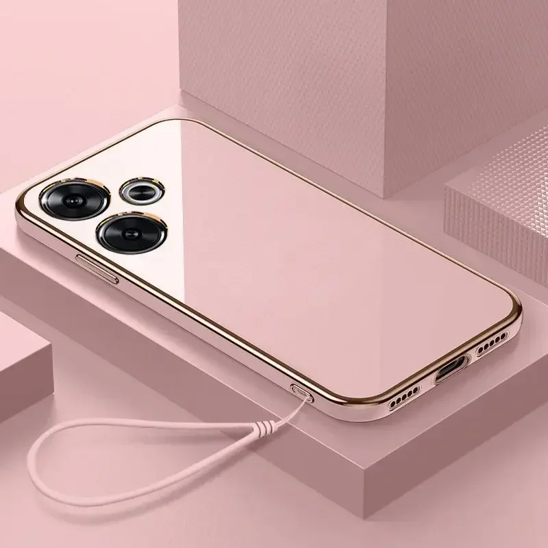 For Redmi 13 Case Redmi 13 5G Phone Case Redmi Turbo 3 Note 13R Cover Xiaomi Poco M6 4G F6 ShockProof Soft Silicone Back Cover