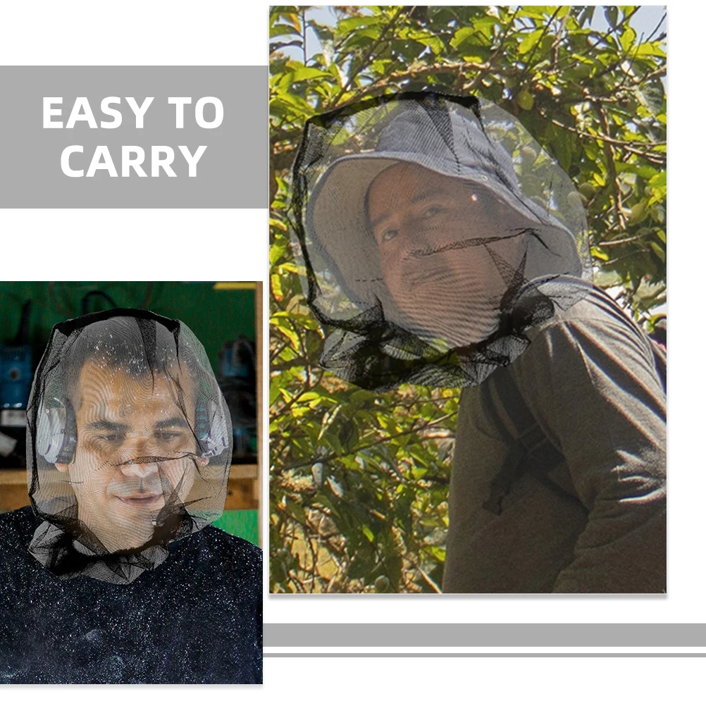 

3pcs Net For Head Insect Hat Outdoor Camping Mosquito Netting Fishing Mosquito Protection