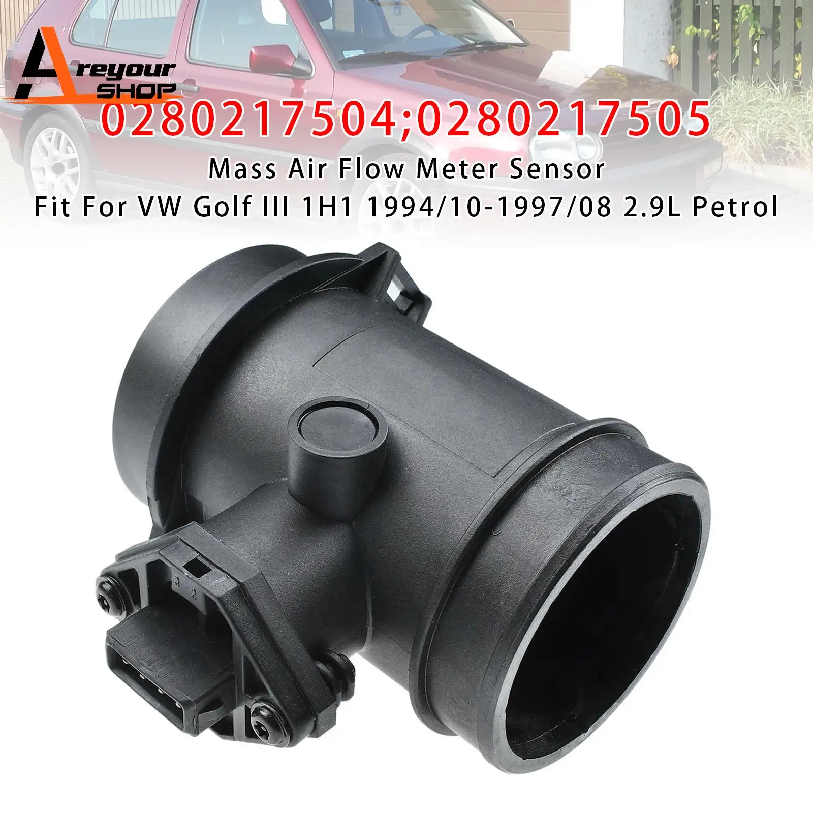 

Mass Air Flow Meter Sensor for VW Golf III Corrado VR6 0280217504