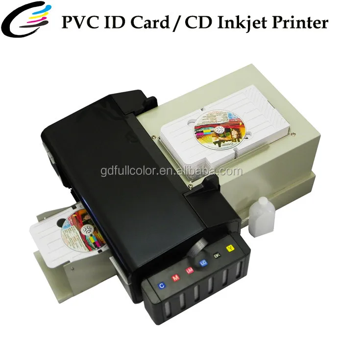 FCOLOR Professional Card Printer for PVC Business ID Card DVD Inkjet Printing